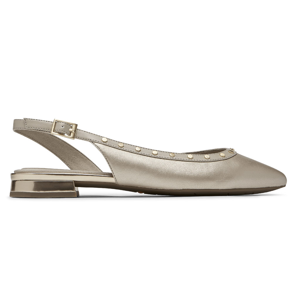 Rockport Slingback Dame Grå - Total Motion Zuly Studded - VZOE30912